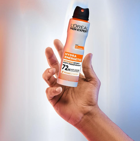 اسپری لورال Hydra Energetic خنک‌کننده بدن، مناسب انواع پوست