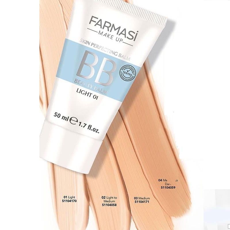 بی بی کرم فارماسی BB Cream Farmasi — بسته 30 میل، SPF15، حاوی روغن آرگان